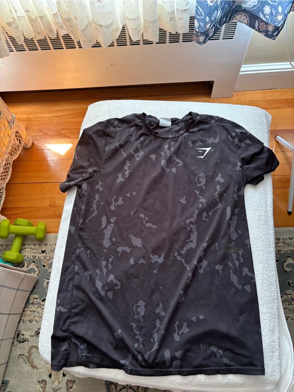 Gymshark Black Camo Short Sleeve Performance Tee